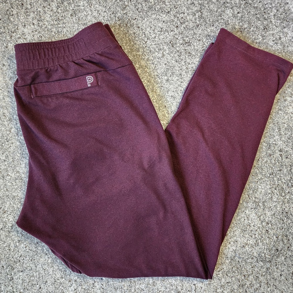 Public Rec All Day Every Day Pants Mens 34/32 Burgundy Jogger Tapered Excellent